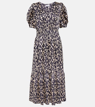 Lyuda printed midi dress | Velvet