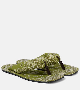 Indie bandana printed thong sandals | The Attico