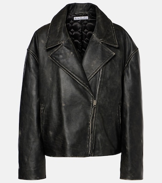 Leather biker jacket | Acne Studios