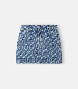 GG Canvas denim skirt | Gucci Kids