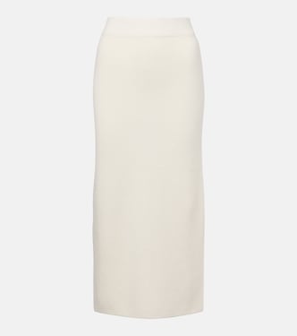 Wool and cashmere midi skirt | Jardin des Orangers
