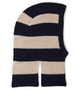 Baby Vitum striped wool ski mask | Konges Sløjd
