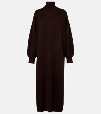 Turtleneck wool and cashmere sweater dress | Jardin des Orangers