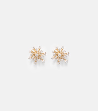 Burst Small 14kt gold earrings with diamonds | Sydney Evan