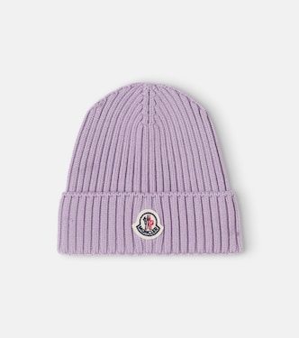 Logo virgin wool beanie | Moncler Enfant