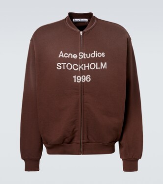 Sweat-shirt en coton mélangé à logo | Acne Studios
