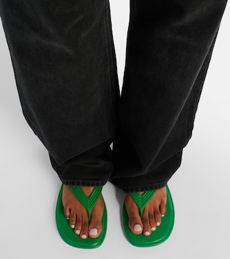 Sampieri thong sandals in green - Bottega Veneta | Mytheresa