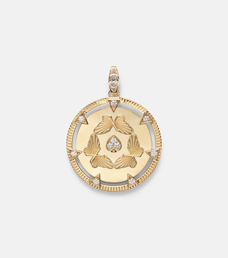 Anhänger Reverie Oversized aus 18kt Gelbgold mit Diamanten | FoundRae