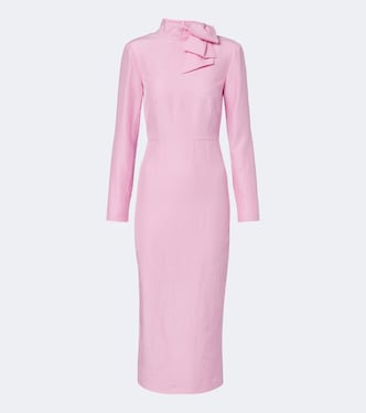 Abito da cocktail in jacquard con fiocco | Roland Mouret