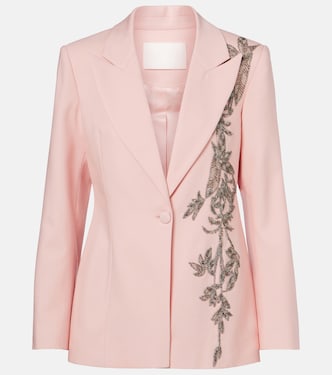 Lesia embellished wool-blend blazer | Costarellos