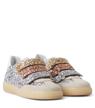 Glitter suede sneakers | Monnalisa