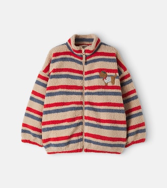 Jody embroidered striped teddy jacket | Konges Sløjd