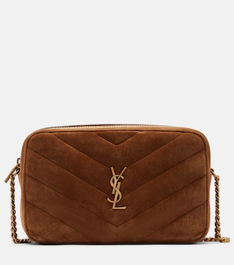 Loulou Medium suede camera bag | Saint Laurent