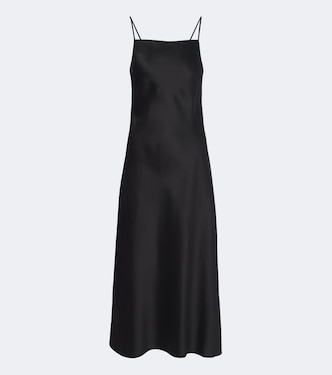 Cloe silk satin midi dress | Joseph