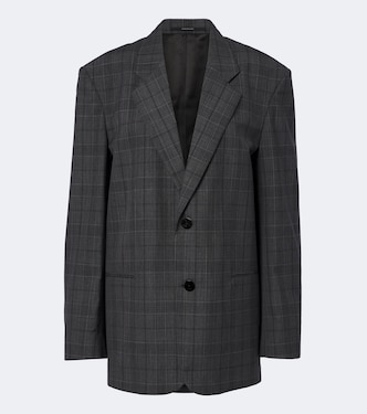 Oversized checked wool blazer | Gucci