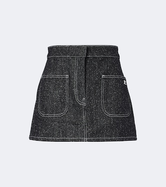 Denim tweed miniskirt | Courrèges
