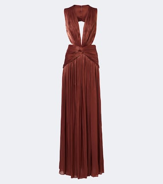 Robe Silla aus Georgette mit Lurex® | Costarellos