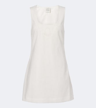 Odette ramie and cotton minidress | Posse