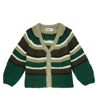 Gail striped wool-blend cardigan | Molo