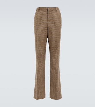 x Howl's Moving Castle checked high-rise wool pants | Loewe