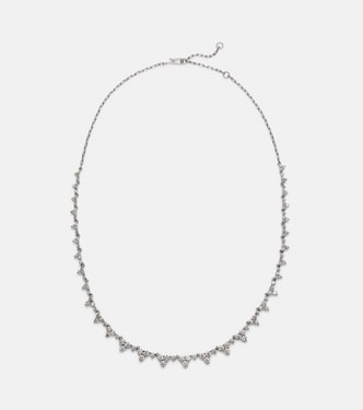 Rivulet Tears 18kt white gold necklace with diamonds | Ileana Makri