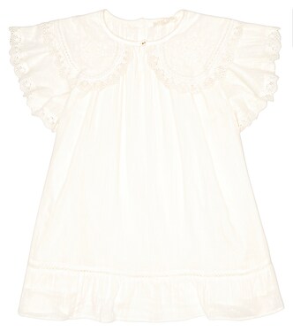 Embroidered cotton minidress | Louise Misha