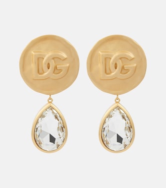 DG crystal-embellished drop earrings | Dolce&Gabbana