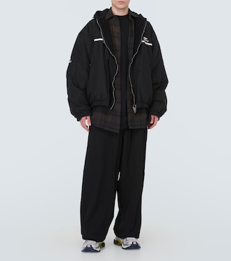 服/ファッション Balenciaga Football 3M Reflective Track Jacket Black M 3b football tracksuit jacket
