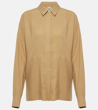 Silk poplin shirt | Toteme
