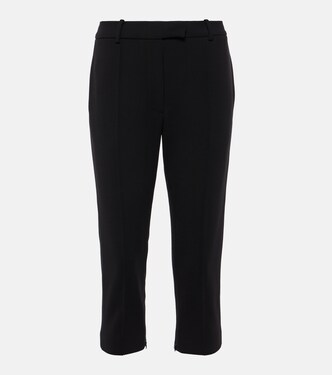 Schmale Cropped-Hose aus einem Wollgemisch | Magda Butrym