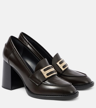 Loafer-Pumps B Buckle aus Leder | Victoria Beckham