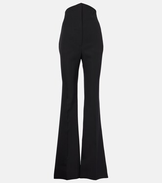 High-rise wool flared pants | McQueen