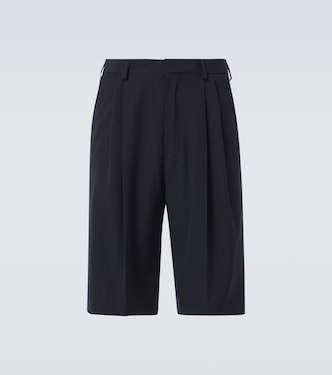 High-Rise Shorts aus Wolle | Dries Van Noten