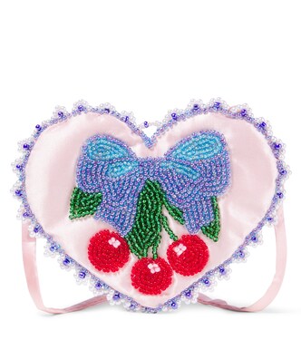 Heart beaded crossbody bag | Konges Sløjd