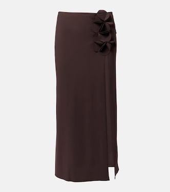 Tess floral-appliqué maxi skirt | Karla Colletto