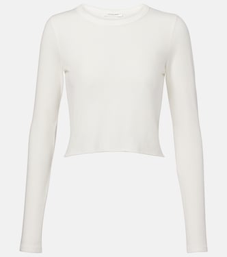 Cropped cotton jersey T-shirt | Slvrlake