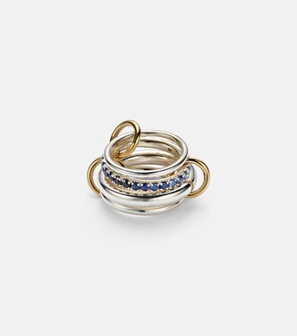 Anello Janssen SG in oro 18kt e argento sterling con zaffiri | Spinelli Kilcollin