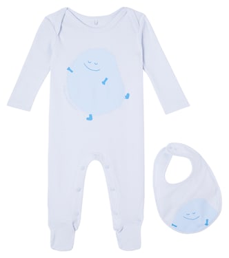 Baby Set aus Strampler und Lätzchen aus Baumwolle | Stella McCartney Kids