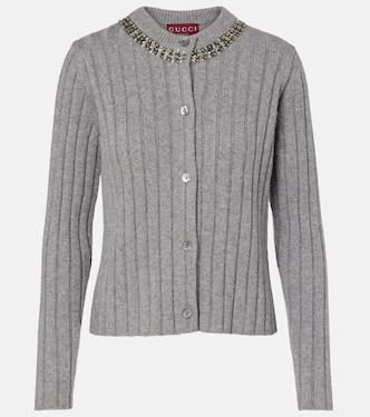 Embellished wool and cashmere cardigan  | Gucci