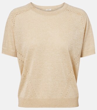 Lille knitted lamé top | Joseph