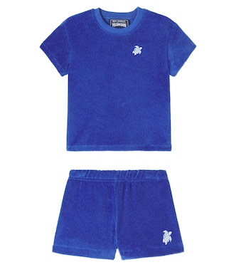 Baby set of cotton terry T-shirt and shorts | Vilebrequin Kids