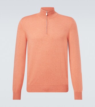 Jersey de cachemir con cremallera parcial | Brunello Cucinelli