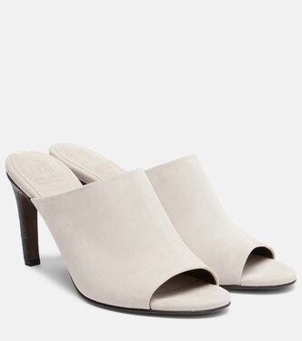Monili suede mules | Brunello Cucinelli