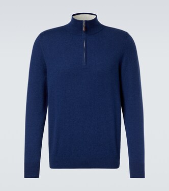 Mr Fenchurch cashmere half-zip sweater | Arch4