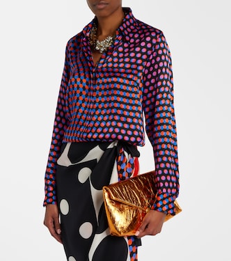 Polka-dot silk shirt in black - Dries Van Noten | Mytheresa