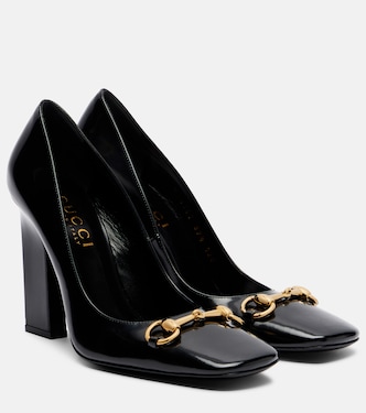 Pumps Signora Horsebit 110 aus Lackleder | Gucci