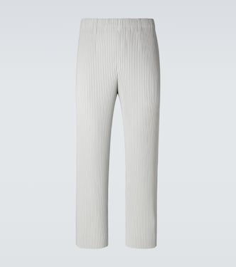 Basics pleated straight pants | Homme Plissé Issey Miyake