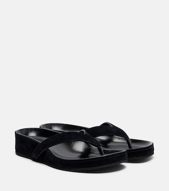 Suede thong sandals | Phoebe Philo