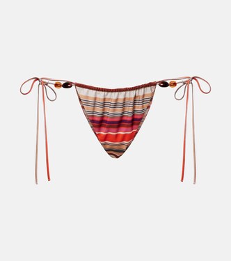Ombra striped bikini bottoms | Faithfull