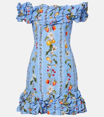 Off-Shoulder-Minikleid Jardin aus Baumwolle | Agua by Agua Bendita